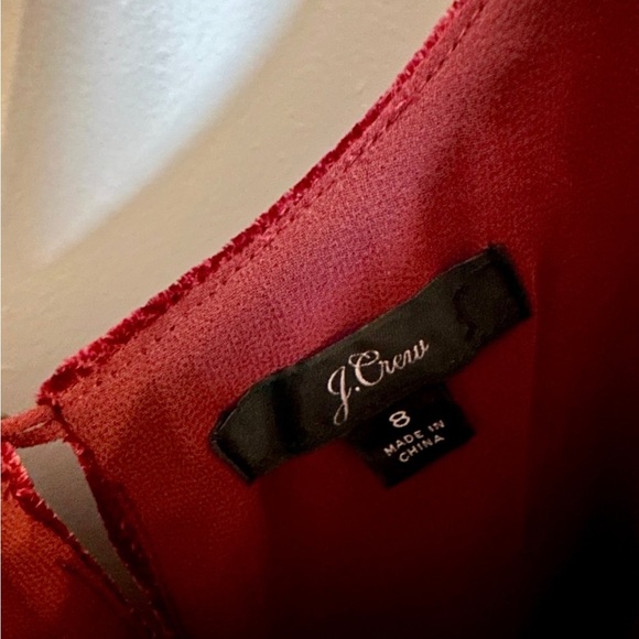 J. Crew Red Velvet Sleeveless Fitted Tank Top - Picture 6 of 7